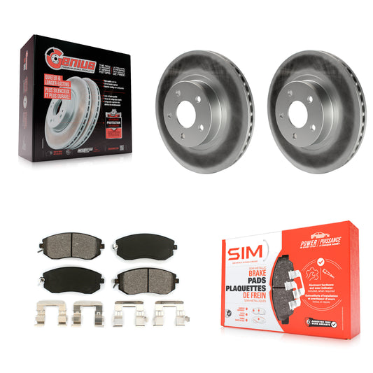 [Avant] Kit de disque (revêtu) et plaquette (semi-métallique) de frein pour Subaru Impreza Scion FR-S BRZ KGS-100197
