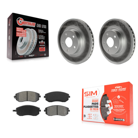 [Avant] Kit de disque (revêtu) et plaquette (semi-métallique) de frein pour Subaru Impreza Legacy Saab 9-2X KGS-100200