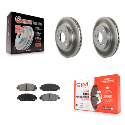 [Avant] Kit de disque (revêtu) et plaquette (semi-métallique) de frein pour Honda Accord Acura CL KGS-100201