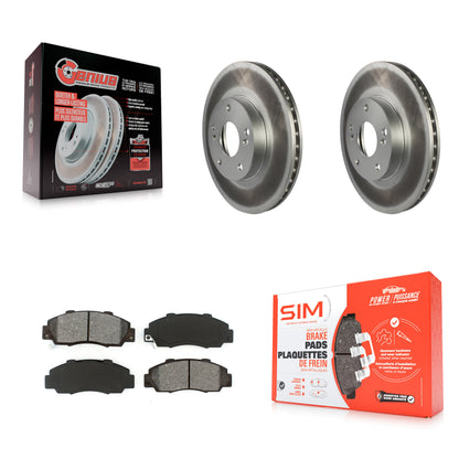 [Avant] Kit de disque (revêtu) et plaquette (semi-métallique) de frein pour 1998-2002 Honda Accord 3.0L KGS-100206