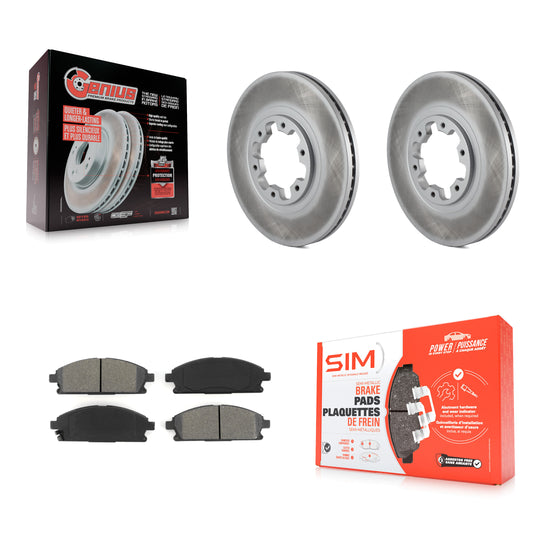 [Avant] Kit de disque (revêtu) et plaquette (semi-métallique) de frein pour Nissan Pathfinder INFINITI QX4 KGS-100210