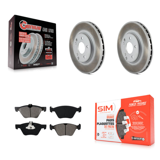 [Avant] Kit de disque (revêtu) et plaquette (semi-métallique) de frein pour Mercedes-Benz E320 Chrysler Crossfire CLK320 CLK430 E430 SLK320 E300 KGS-100212