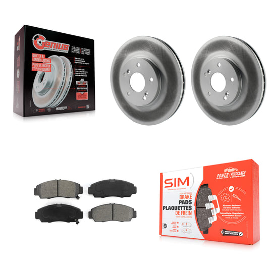 [Avant] Kit de disque (revêtu) et plaquette (semi-métallique) de frein pour Honda Accord Acura TL TSX CL KGS-100218
