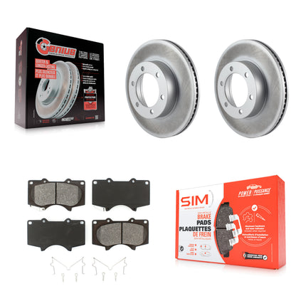 [Avant] Kit de disque (revêtu) et plaquette (semi-métallique) de frein pour Toyota Tundra Sequoia KGS-100233