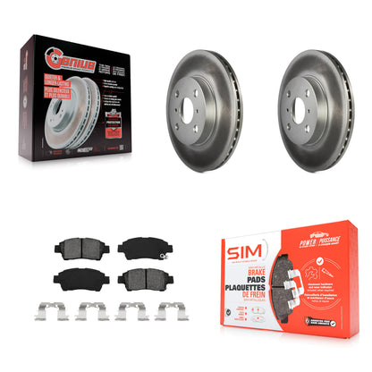 [Avant] Kit de disque (revêtu) et plaquette (semi-métallique) de frein pour 2000 Toyota Echo From 08 00 KGS-100237