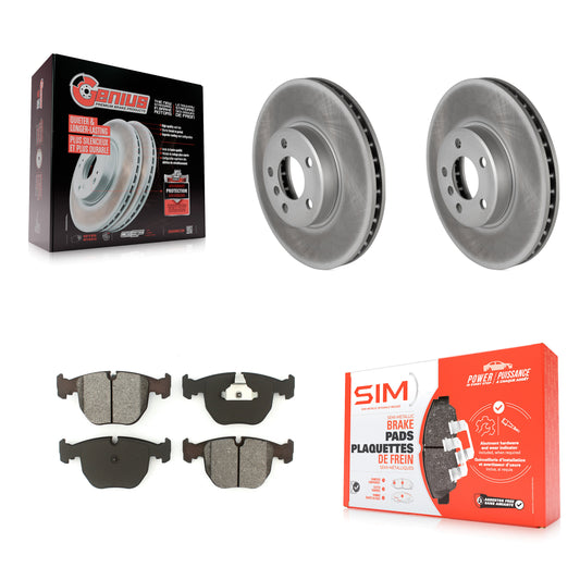 [Avant] Kit de disque (revêtu) et plaquette (semi-métallique) de frein pour BMW X5 KGS-100241
