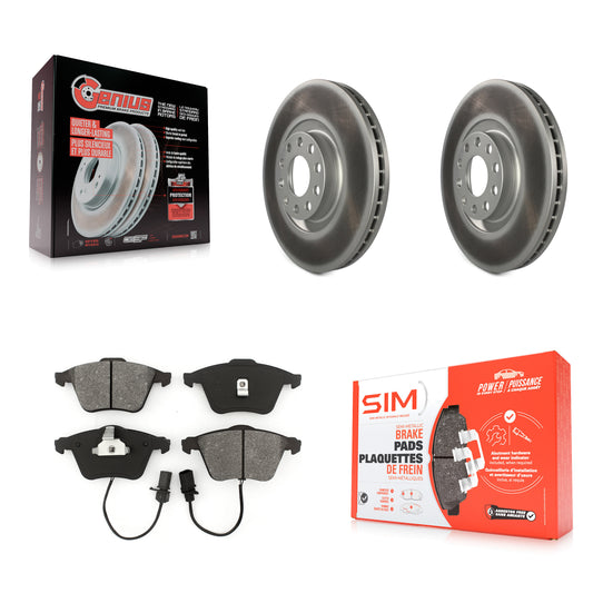 [Avant] Kit de disque (revêtu) et plaquette (semi-métallique) de frein pour Audi Allroad Quattro A6 S6 KGS-100243