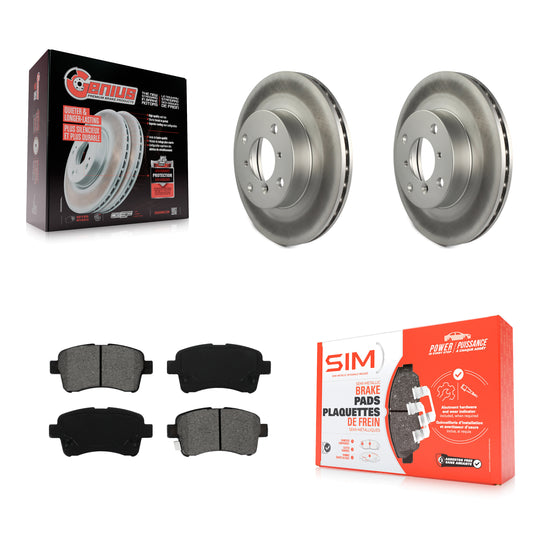 [Avant] Kit de disque (revêtu) et plaquette (semi-métallique) de frein pour 2002-2005 Suzuki Aerio KGS-100246