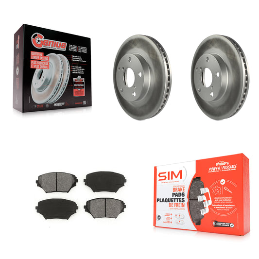[Avant] Kit de disque (revêtu) et plaquette (semi-métallique) de frein pour Toyota RAV4 KGS-100247