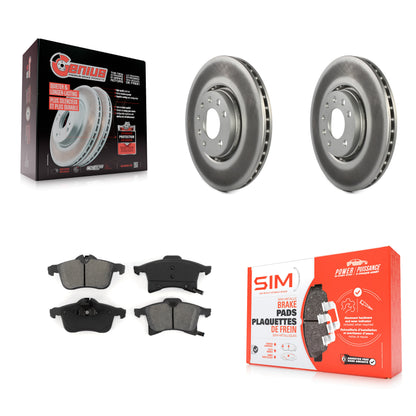 [Avant] Kit de disque (revêtu) et plaquette (semi-métallique) de frein pour 2008-2009 Saturn Astra KGS-100252