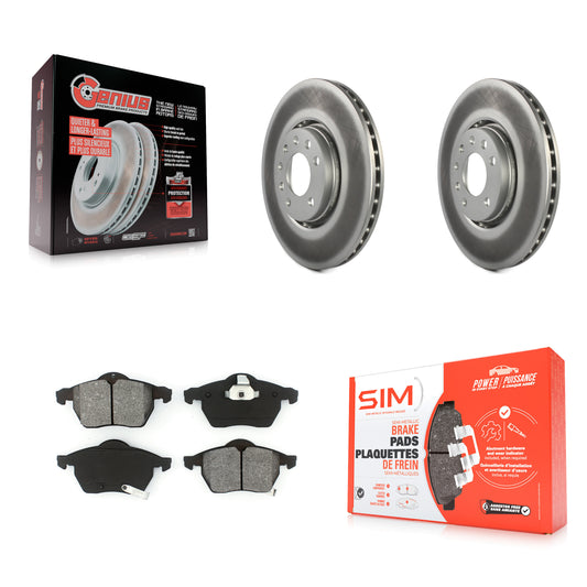 [Avant] Kit de disque (revêtu) et plaquette (semi-métallique) de frein pour Saab 9-5 9-3 KGS-100253