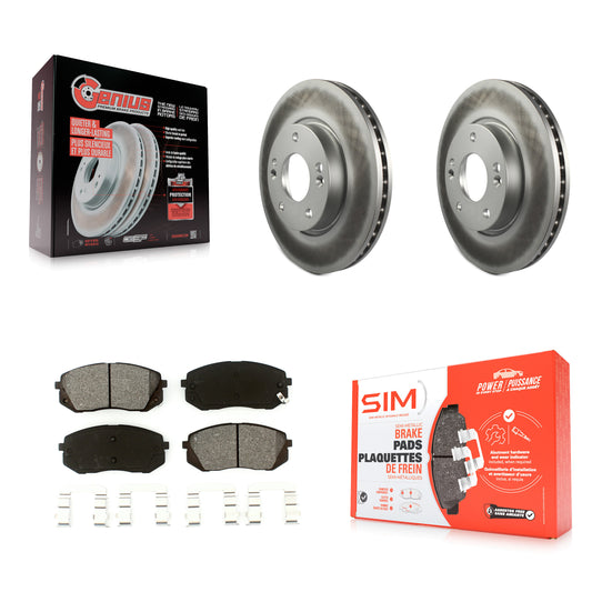 [Avant] Kit de disque (revêtu) et plaquette (semi-métallique) de frein pour 2010-2012 Kia Rondo KGS-100264