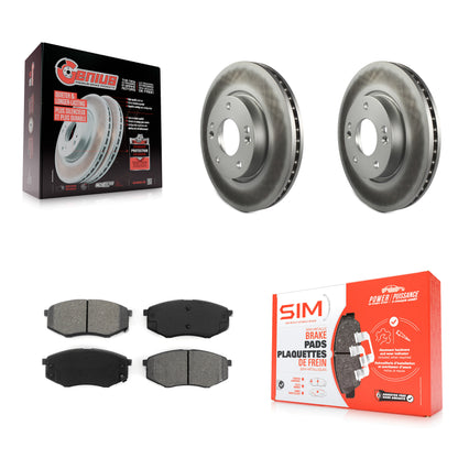 [Avant] Kit de disque (revêtu) et plaquette (semi-métallique) de frein pour Hyundai Tucson Kia Sportage FWD KGS-100266