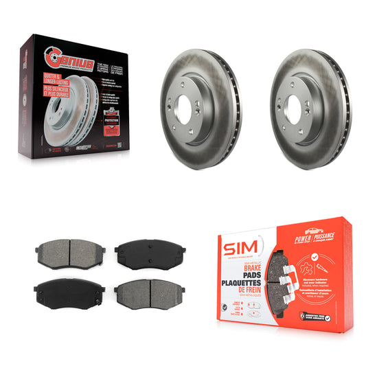 [Avant] Kit de disque (revêtu) et plaquette (semi-métallique) de frein pour Hyundai Tucson Kia Sportage FWD KGS-100266