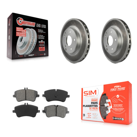 [Avant] Kit de disque (revêtu) et plaquette (semi-métallique) de frein pour Mercedes-Benz C230 C240 KGS-100272