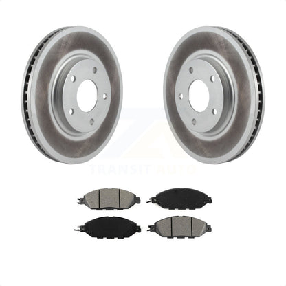 [Avant] Kit de disque (revêtu) et plaquette (semi-métallique) de frein pour 2016 Nissan Pathfinder From 11 15 KGS-100276 par Transit Auto