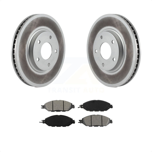 [Avant] Kit de disque (revêtu) et plaquette (semi-métallique) de frein pour 2016 Nissan Pathfinder From 11 15 KGS-100276 par Transit Auto