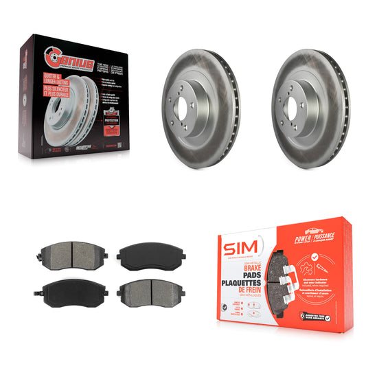 [Avant] Kit de disque (revêtu) et plaquette (semi-métallique) de frein pour Subaru Forester Outback Impreza Legacy Baja Saab 9-2X KGS-100283
