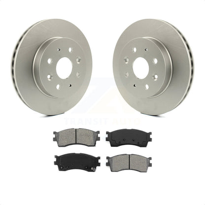 [Avant] Kit de disque (revêtu) et plaquette (semi-métallique) de frein pour 2003-2005 Kia Rio KGS-100294 par Transit Auto