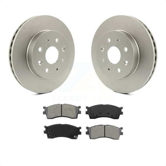 [Avant] Kit de disque (revêtu) et plaquette (semi-métallique) de frein pour 2003-2005 Kia Rio KGS-100294 par Transit Auto