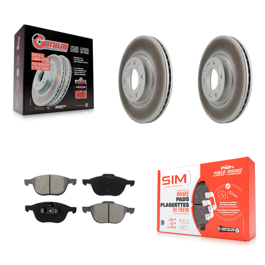 [Avant] Kit de disque (revêtu) et plaquette (semi-métallique) de frein pour Mazda 3 5 Sport KGS-100299