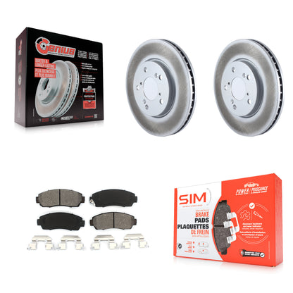 [Avant] Kit de disque (revêtu) et plaquette (semi-métallique) de frein pour 2005-2010 Honda Odyssey KGS-100301
