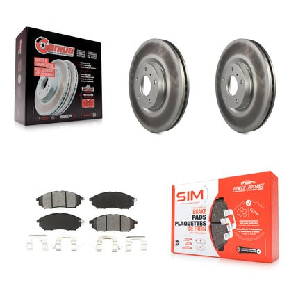 [Avant] Kit de disque (revêtu) et plaquette (semi-métallique) de frein pour INFINITI Nissan G37 Murano G35 M35 370Z 350Z EX35 M37 QX70 G25 Q70 Q70L M45 Q40 QX50 M56 EX37 M35h KGS-100304