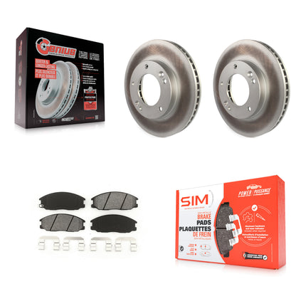 [Avant] Kit de disque (revêtu) et plaquette (semi-métallique) de frein pour 2003-2006 Kia Sorento KGS-100312