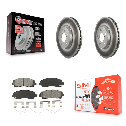 [Avant] Kit de disque (revêtu) et plaquette (semi-métallique) de frein pour 2006-2014 Honda Ridgeline KGS-100319