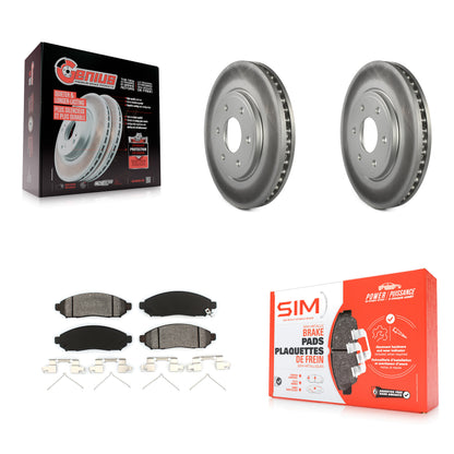 [Avant] Kit de disque (revêtu) et plaquette (semi-métallique) de frein pour Nissan Frontier Suzuki Equator 2.5L KGS-100323
