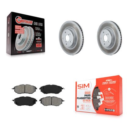 [Avant] Kit de disque (revêtu) et plaquette (semi-métallique) de frein pour Subaru Outback Legacy WRX Tribeca B9 KGS-100327