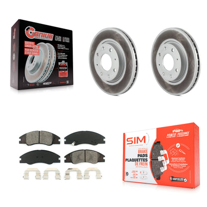 [Avant] Kit de disque (revêtu) et plaquette (semi-métallique) de frein pour Kia Spectra Spectra5 KGS-100332