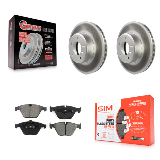 [Avant] Kit de disque (revêtu) et plaquette (semi-métallique) de frein pour BMW 530i 528i 525i 530xi 535xi xDrive 535i 528xi 525xi KGS-100334