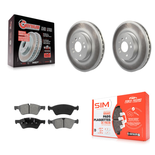 [Avant] Kit de disque (revêtu) et plaquette (semi-métallique) de frein pour Mercedes-Benz ML350 R350 ML500 ML320 R500 R320 ML450 KGS-100339
