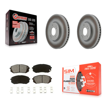 [Avant] Kit de disque (revêtu) et plaquette (semi-métallique) de frein pour Hyundai Tucson Kia Sportage Soul EV KGS-100344