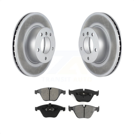 [Avant] Kit de disque (revêtu) et plaquette (semi-métallique) de frein pour 2007 BMW 323i avec 312mm Diameter Rotor KGS-100362 par Transit Auto