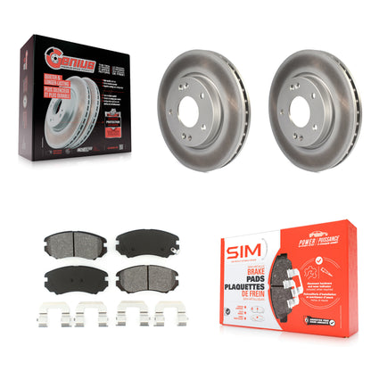 [Avant] Kit de disque (revêtu) et plaquette (semi-métallique) de frein pour Hyundai Elantra KGS-100364