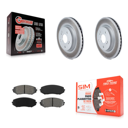 [Avant] Kit de disque (revêtu) et plaquette (semi-métallique) de frein pour 2006-2013 Suzuki Grand Vitara KGS-100365