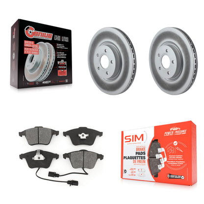 [Avant] Kit de disque (revêtu) et plaquette (semi-métallique) de frein pour Volvo S40 C70 V50 KGS-100377