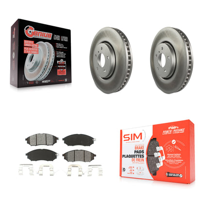 [Avant] Kit de disque (revêtu) et plaquette (semi-métallique) de frein pour Infiniti FX35 FX37 QX70 FX45 INFINITI KGS-100382