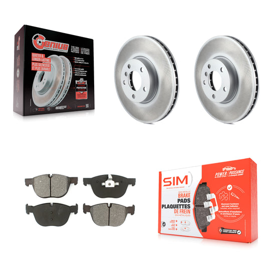 [Avant] Kit de disque (revêtu) et plaquette (semi-métallique) de frein pour BMW X5 X6 KGS-100387