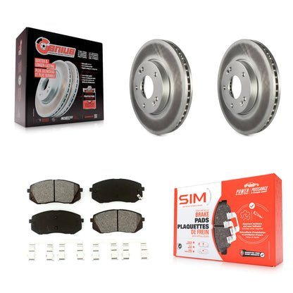 [Avant] Kit de disque (revêtu) et plaquette (semi-métallique) de frein pour 2007-2009 Kia Rondo KGS-100390