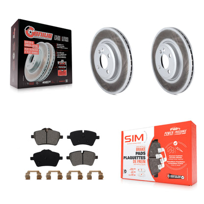 [Avant] Kit de disque (revêtu) et plaquette (semi-métallique) de frein pour Mini Cooper Countryman avec 294mm Diameter Rotor KGS-100392