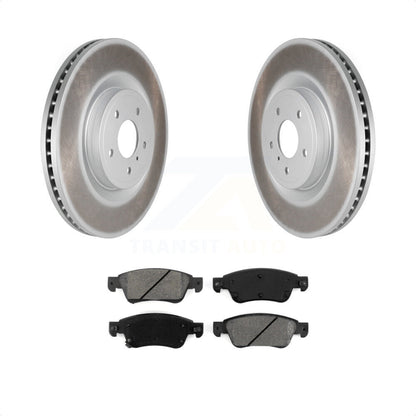 [Avant] Kit de disque (revêtu) et plaquette (semi-métallique) de frein pour 2014 INFINITI Q60 Sport sans Package KGS-100410 par Transit Auto