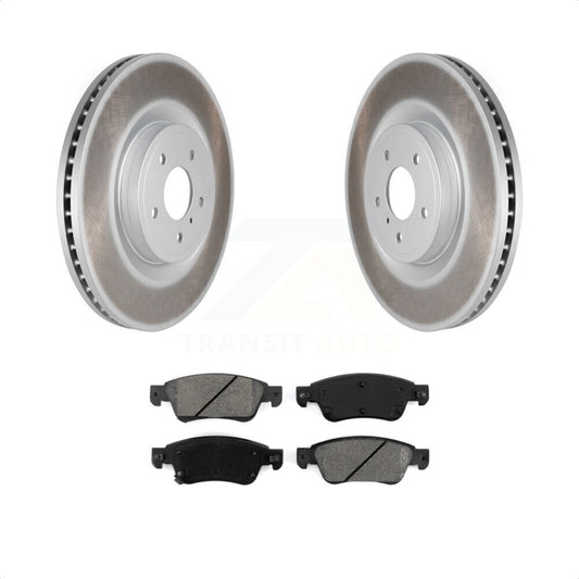 [Avant] Kit de disque (revêtu) et plaquette (semi-métallique) de frein pour 2014 INFINITI Q60 Sport sans Package KGS-100410 par Transit Auto