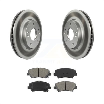 [Avant] Kit de disque (revêtu) et plaquette (semi-métallique) de frein pour 2014 Kia Forte5 EX KGS-100428 par Transit Auto