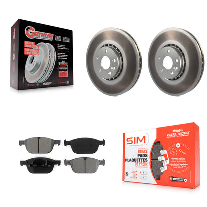 [Avant] Kit de disque (revêtu) et plaquette (semi-métallique) de frein pour 2010-2015 Volvo XC60 KGS-100433
