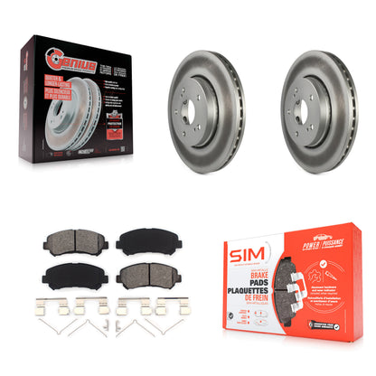 [Avant] Kit de disque (revêtu) et plaquette (semi-métallique) de frein pour 2010-2013 Suzuki Kizashi KGS-100443