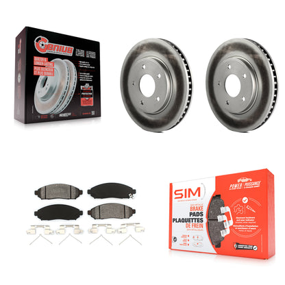[Avant] Kit de disque (revêtu) et plaquette (semi-métallique) de frein pour Nissan NV200 LEAF Chevrolet City Express KGS-100448