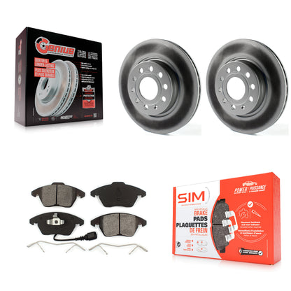 [Avant] Kit de disque (revêtu) et plaquette (semi-métallique) de frein pour Volkswagen GTI Audi A3 Quattro avec 280mm Diameter Rotor KGS-100457